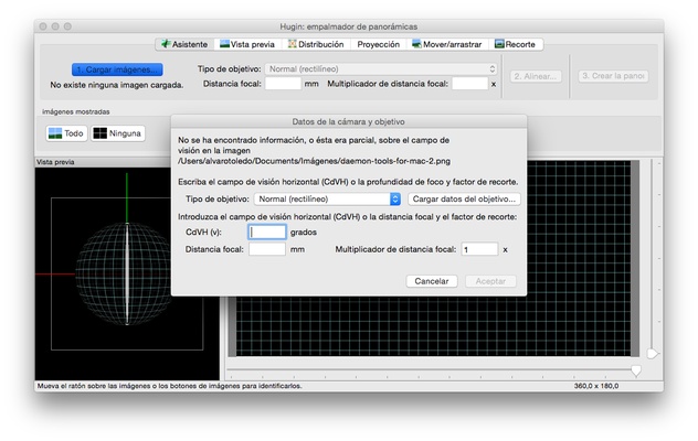 Hugin screenshot 1
