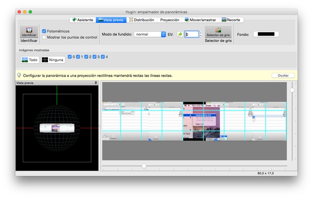 Hugin screenshot 1
