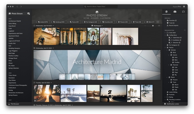 Aspect screenshot 1