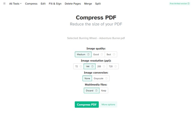 Sejda PDF Desktop screenshot 1