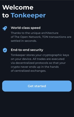 Tonkeeper screenshot 1