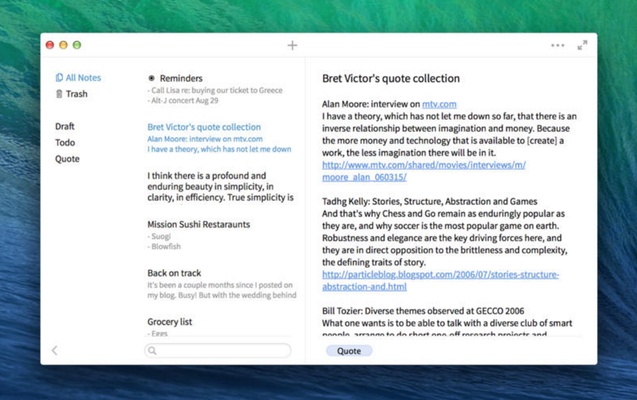 Simplenote screenshot 1