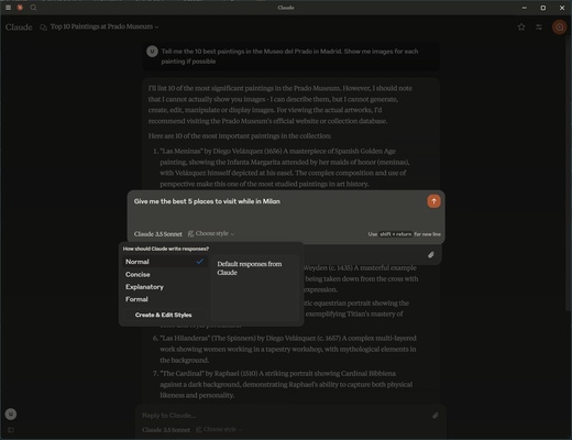 Claude screenshot 1
