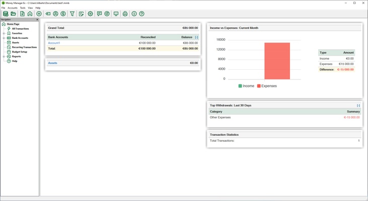 Money Manager Ex screenshot 1