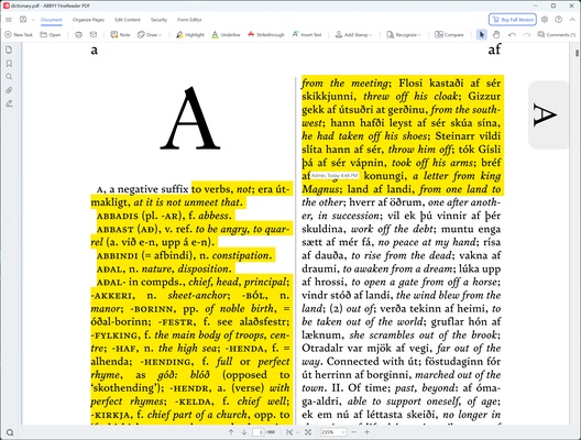 ABBYY FineReader PDF screenshot 1