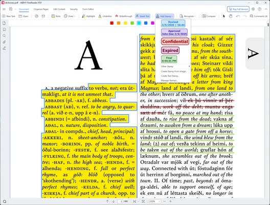 ABBYY FineReader PDF screenshot 1