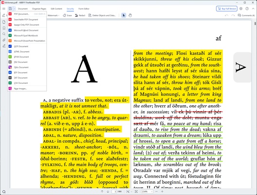 ABBYY FineReader PDF screenshot 1