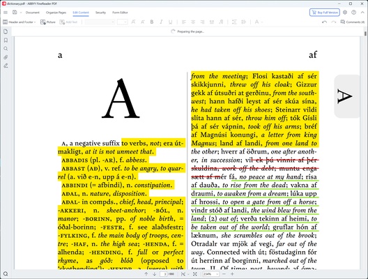 ABBYY FineReader PDF screenshot 1