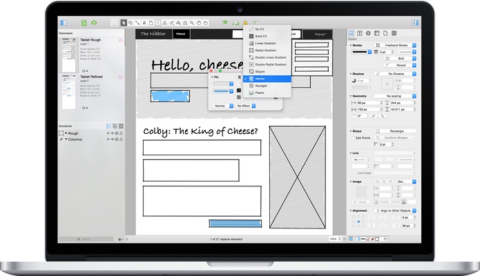 OmniGraffle screenshot 1