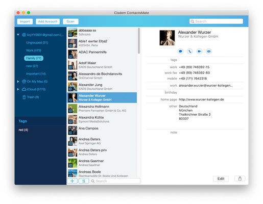 Cisdem ContactsMate screenshot 1