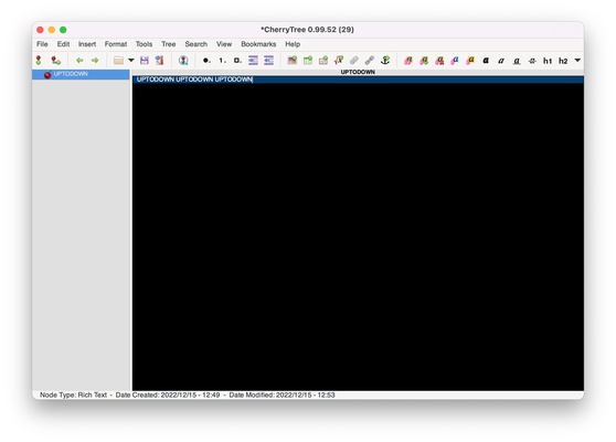 CherryTree screenshot 1