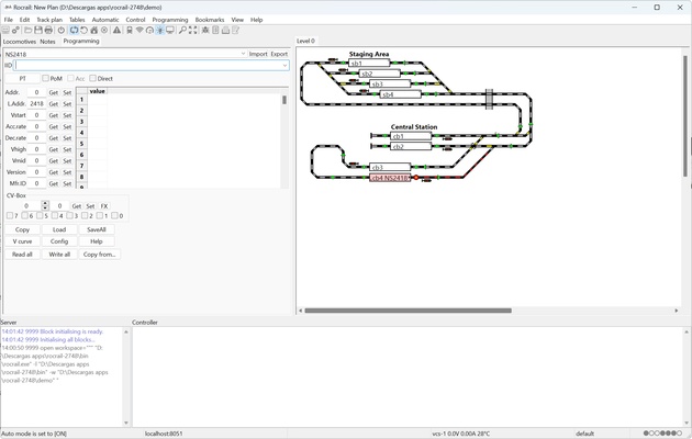 Rocrail screenshot 1