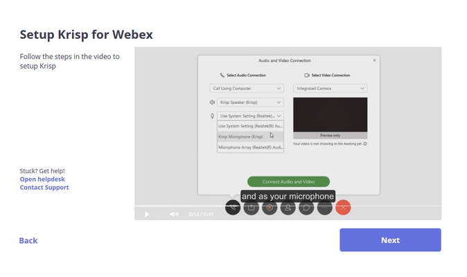 Krisp screenshot 1