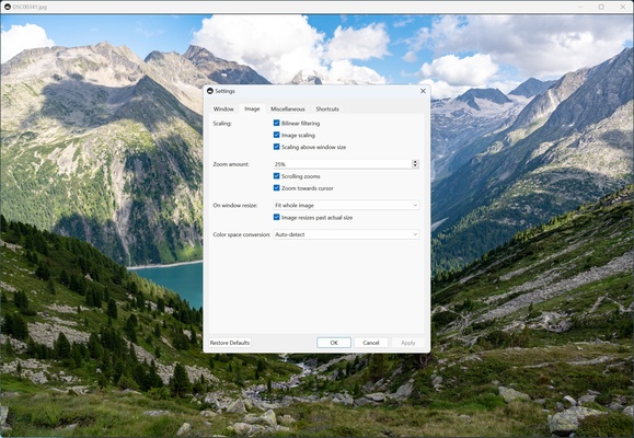 qView screenshot 1