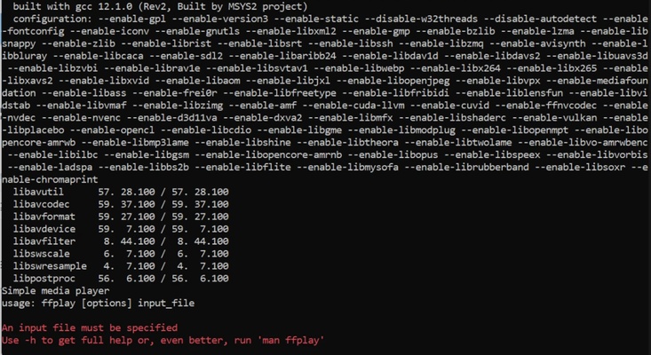 FFmpeg screenshot 1