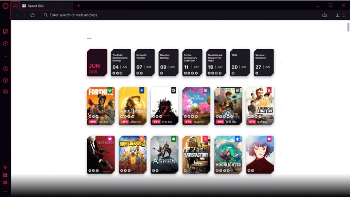 Opera GX screenshot 1