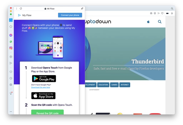 Opera screenshot 1
