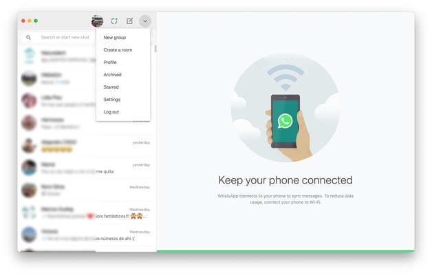 WhatsApp Desktop screenshot 1
