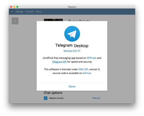 Telegram for Desktop screenshot 1