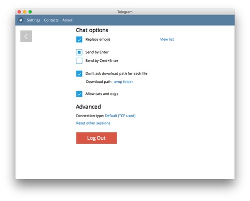 Telegram for Desktop screenshot 1