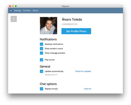 Telegram for Desktop screenshot 1