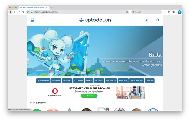 Waterfox screenshot 1