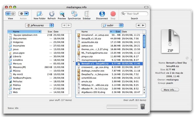 Transmit screenshot 1