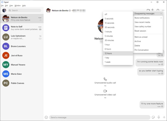 Signal screenshot 1
