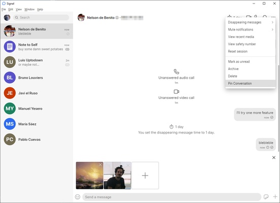 Signal screenshot 1