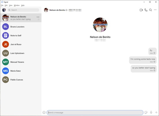Signal screenshot 1