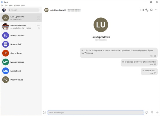 Signal screenshot 1