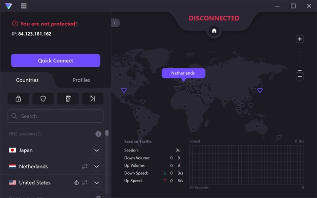 Proton VPN screenshot 1