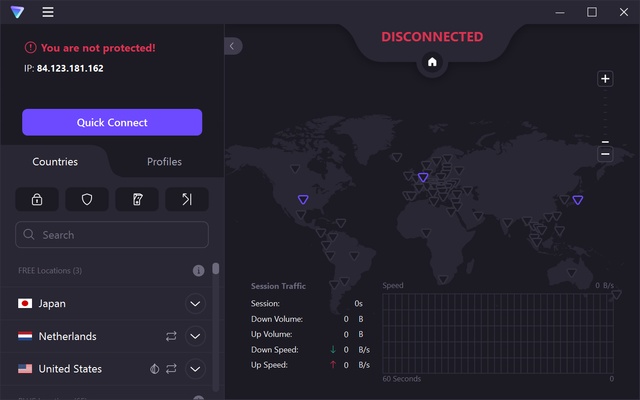 Proton VPN screenshot 1