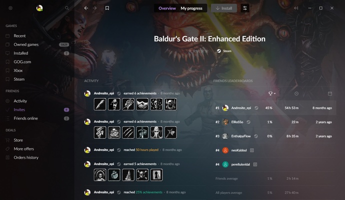 GOG Galaxy screenshot 1