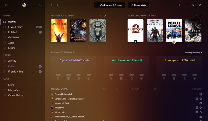 GOG Galaxy screenshot 1