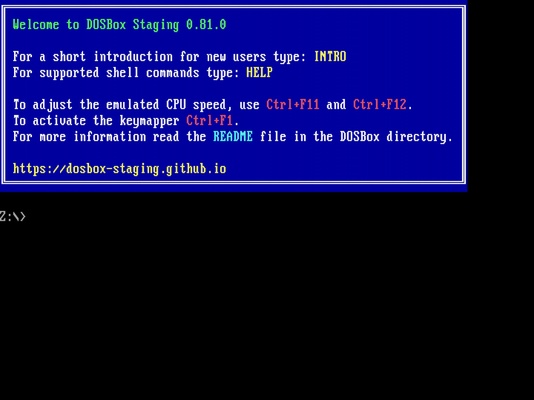 DOSBox Staging screenshot 1