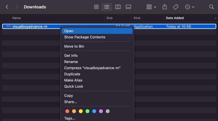 VBA-M screenshot 1