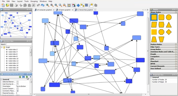 yEd screenshot 1