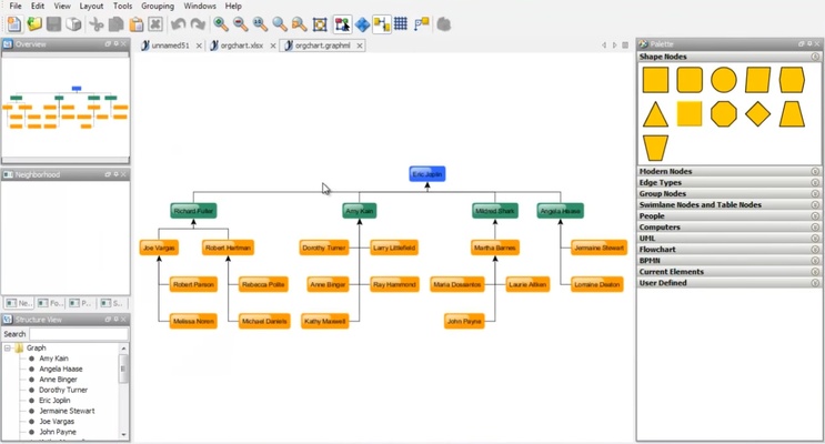 yEd screenshot 1