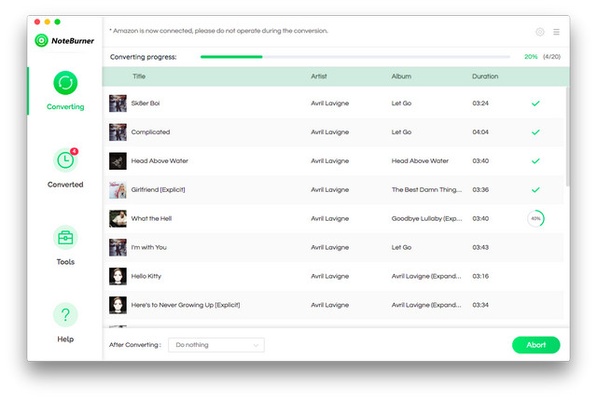 NoteBurner Amazon Music Converter screenshot 1
