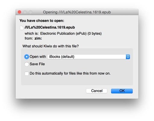 Kiwix screenshot 1