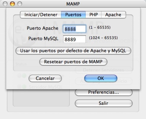 MAMP screenshot 1