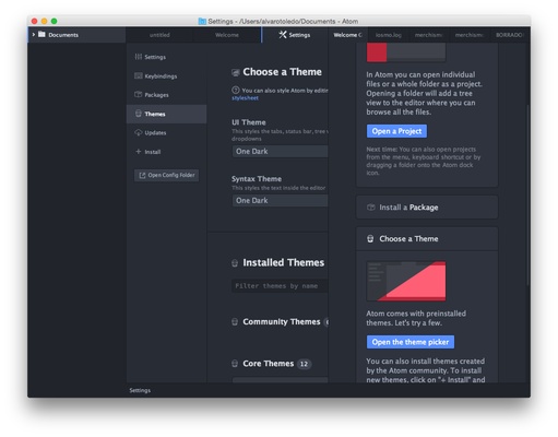Atom screenshot 1