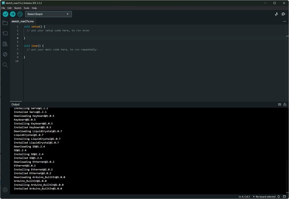 Arduino IDE screenshot 1