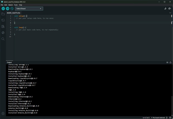 Arduino IDE screenshot 1