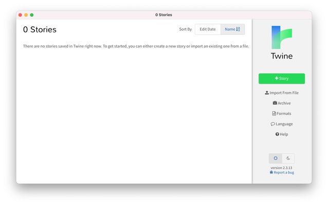 Twine screenshot 1