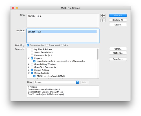 BBEdit screenshot 1