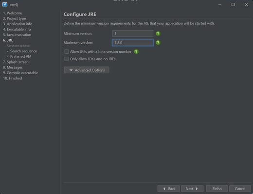 exe4j screenshot 1