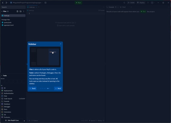 Replit screenshot 1