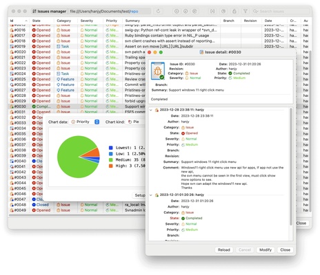 macSvn screenshot 1